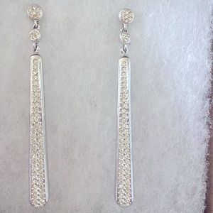 rhinestone drop earrings